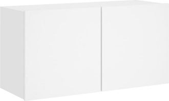 vidaXL Mueble Para Tv De Pared Blanco 80x30x41 Cm Vidaxl