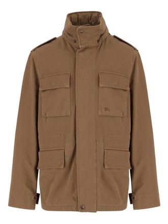 Burberry Equestrian Knight-embroidered jacket - Brown