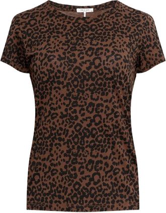Rag & Bone T-shirt con stampa animalier - Marrone