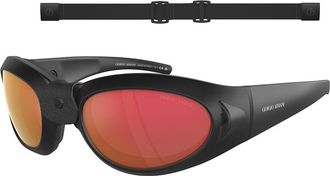 Giorgio Armani AR8201Q Asian Fit 50426Q Mens Sunglasses Black Size 61