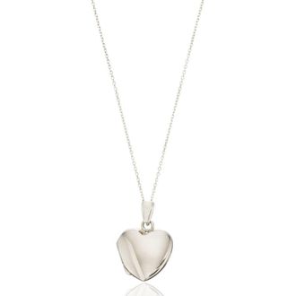 Lily & Roo Silver Small Heart Locket Necklace