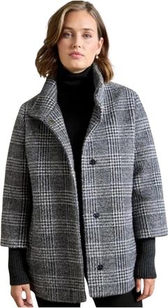 Junge Single-Breasted Coat - Dames - Mantel - Grijs - M - Jassen