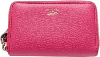 Gucci Pre-owned Wallets, female, Pink, Size: ONE SIZE Pre-owned Vintage Leather Wallet