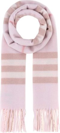 Burberry Sciarpa in cashmere ricamata - - Accessories - Donna - Rosa - ONE SIZE