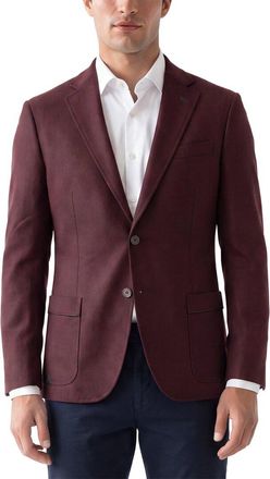 Corneliani Cc Collection Academy Soft Hopsack Wool & Silk-Blend Blazer
