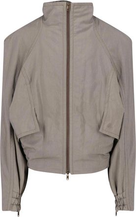 Vivienne Westwood Taupe Harrington Zip-Up Jacket