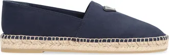 Prada Mens Blue Canvas Espadrilles Cotton Flat Shoes