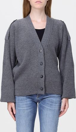 Dondup Cardigan in pura lana con scollo a V e mostrine sulle spalle