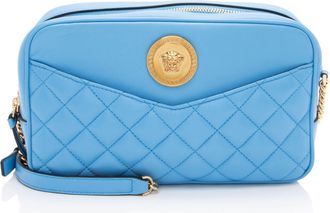 Versace Quilted Leather Medusa Camera Bag