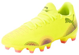 Puma Fussballschuh PUMA FUTURE 8 PLAY FG/AG WNS, Damen, Gr. 37,5, gelb (gelb alert, puma schwarz, sun struck), Synthetik, Schuhe Fussballschuh, f&uuml;r Rasen- 