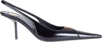 Saint Laurent Pumps, female, Black, Size: 7 US Slingback Pumps
