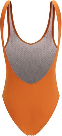 Kristina Ti Womens One-Piece Swimsuit Rust Polyamide Swimwear Sea Clothing