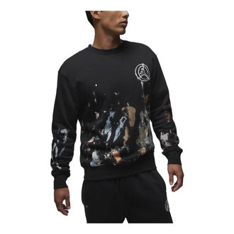 Nike Jordan Air Jordan Artist Series by Jammie Holmes Fleece Crew-Neck Sweatshirt Black FB6991-010