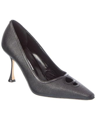 Manolo Blahnik Berry 90 Leather Pump