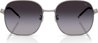 Diesel 55mm Square Sunglasses in Gun Metal /Grey Gradient at Nordstrom