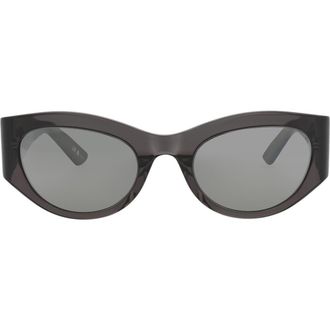 Balenciaga 54mm Cat Eye Sunglasses in Grey Grey Silver at Nordstrom Rack