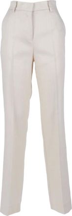 Ermanno Scervino Wide Trousers, female, Beige, Size: XS Pantalone