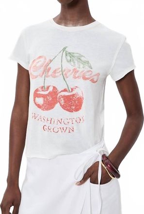 Free People Womens Nova Graphic Tee In White
