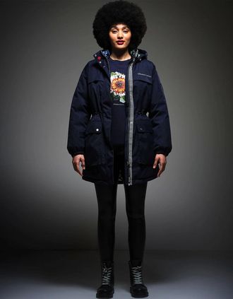 Regatta Womens Regatta x Christian Lacroix Womens Cailar Waterproof Jacket - Navy - Size: 10