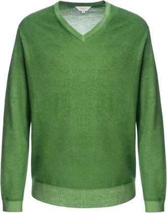 Malo Scollo V Rasato - Heren - V-hals truien - Groen - L - Truien & Vesten