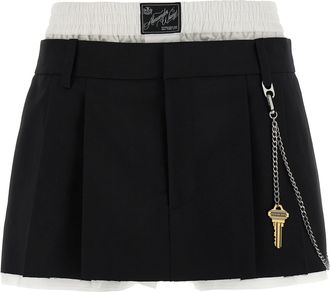 Alexander Wang pre-styled Pleated W/chain Skort