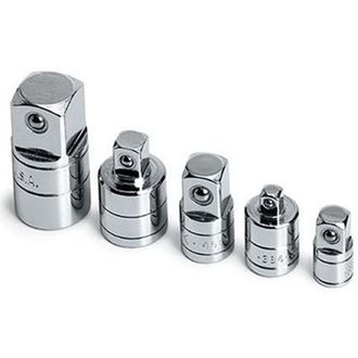 Trade Shop Trade Shop - Adattatori Riduttori Per Bussole 5 Pz Per Utensili Aria Chrome Vanadium