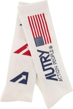 Autry Action People Crew Socks - unisex - Sokken - Veelkleurig - L - Katoen - Ondergoed