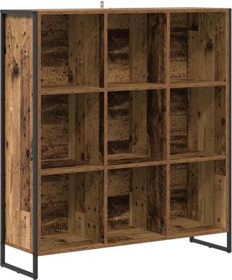 vidaXL Book Cabinet Old Wood 99.5 x 30 x 108.5 cm Engineered Wood vidaXL