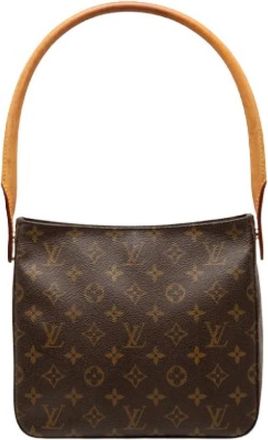 Louis Vuitton Pre-owned Shoulder Bags, female, Brown, Size: ONE SIZE Pre-owned Looping MM Shoulder Bag