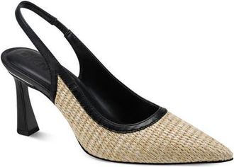 DKNY Cierra Slingback Pump in Natural/Black at Nordstrom, Size 8.5