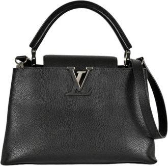 Louis Vuitton Tweedehands leren Louis Vuitton tassen - Dames - Vintage Handtas - Zwart - ONE Size - Leer - Vintage