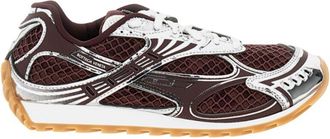 Bottega Veneta Red Woven Sneakers