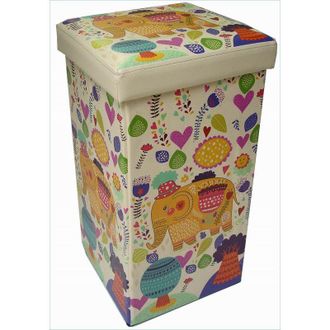 Biscottini International Biscottini - Puf Contenedor Recerrable De Simil Cuero