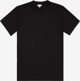 Sunspel Kurzarm-Rundhals-T-Shirt aus Supima-Baumwolle