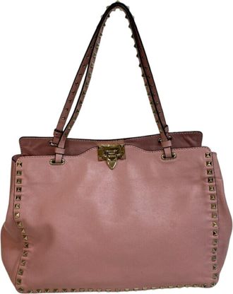 Valentino Pink Leather Tote Bag (Pre-Owned)
