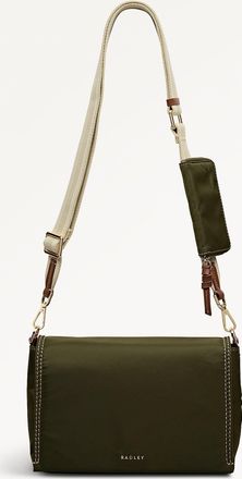 Radley London Olive Green Medium Flapover Cross Body Bag Halley Row SS26 Radley London