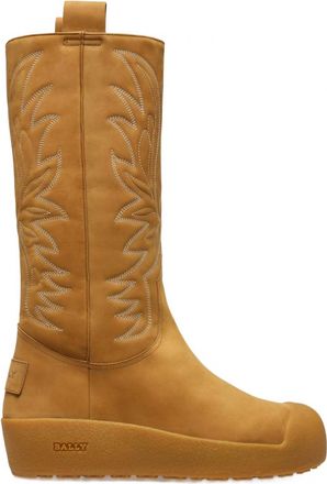 Bally Womens Montana Leather Knee-High Boots In Brown