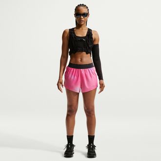 Nike Womens Swift Dri-FIT Mid-Rise 2.5 Brief-Lined Running Shorts in Pink | IR4978-645