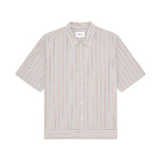 Nn.07 Reed 5322 Short-Sleeve Overshirt - Heren - Korte mouwen Overhemden - Veelkleurig - M - Katoen - Overhemden