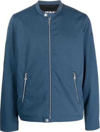 Diesel Blauwe Casual Nylon Jas - Heren - Zomerjassen - Blauw - S - Nylon - Jassen