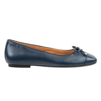 Vionic Klara Nappa Leather Womens Slip On Shoes - Navy - Size:UK 6.5