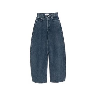 Frankie Shop Nick Barrel-Leg Jeans - Dames - Jeans - Blauw - Maat: XS Katoen