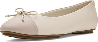 Anne Klein Luci Ballet Flats Womens Flat Shoes Bone Taupe : 7.5 M, Synthetic