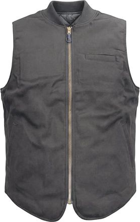 Bl'ker Wool Vest Reversible Owl - Heren - Bodywarmers - Blauw - L - Wol - Jassen