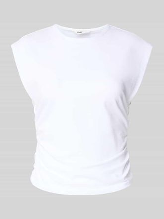 Only Slim Fit T-Shirt aus Baumwoll-Mix Modell MIRA in Weiss, Gr&ouml;&szlig;e XL