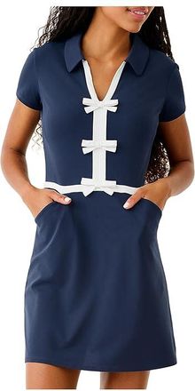 Lilly Pulitzer Celestia Dress Upf 50+ Womens Dress Low Tide Navy : XXS, Nylon/Spandex