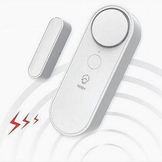 Trade Shop Trade Shop - Sensore Wireless Wifi Per Porta Finestra Con Sirena Audio Alexa Google Home Zx-d41