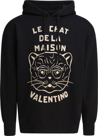 Valentino Mens Black Cotton Sweatshirt - Size Medium
