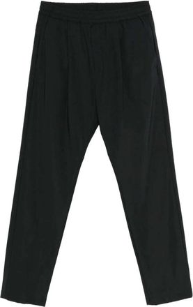 Paul & Shark Stijlvolle geweven chino-broek met trekkoord - Heren - Slim Fit Broeken - Zwart - XL - Broeken
