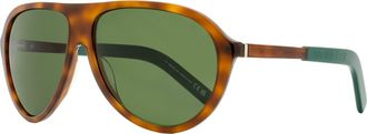 Moncler Mens Roque Pilot Sunglasses ML0289 52N Havana/Green 62mm